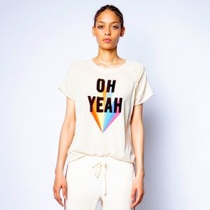 NWT Zadig&Voltaire beige sweater top “OH YEAH”